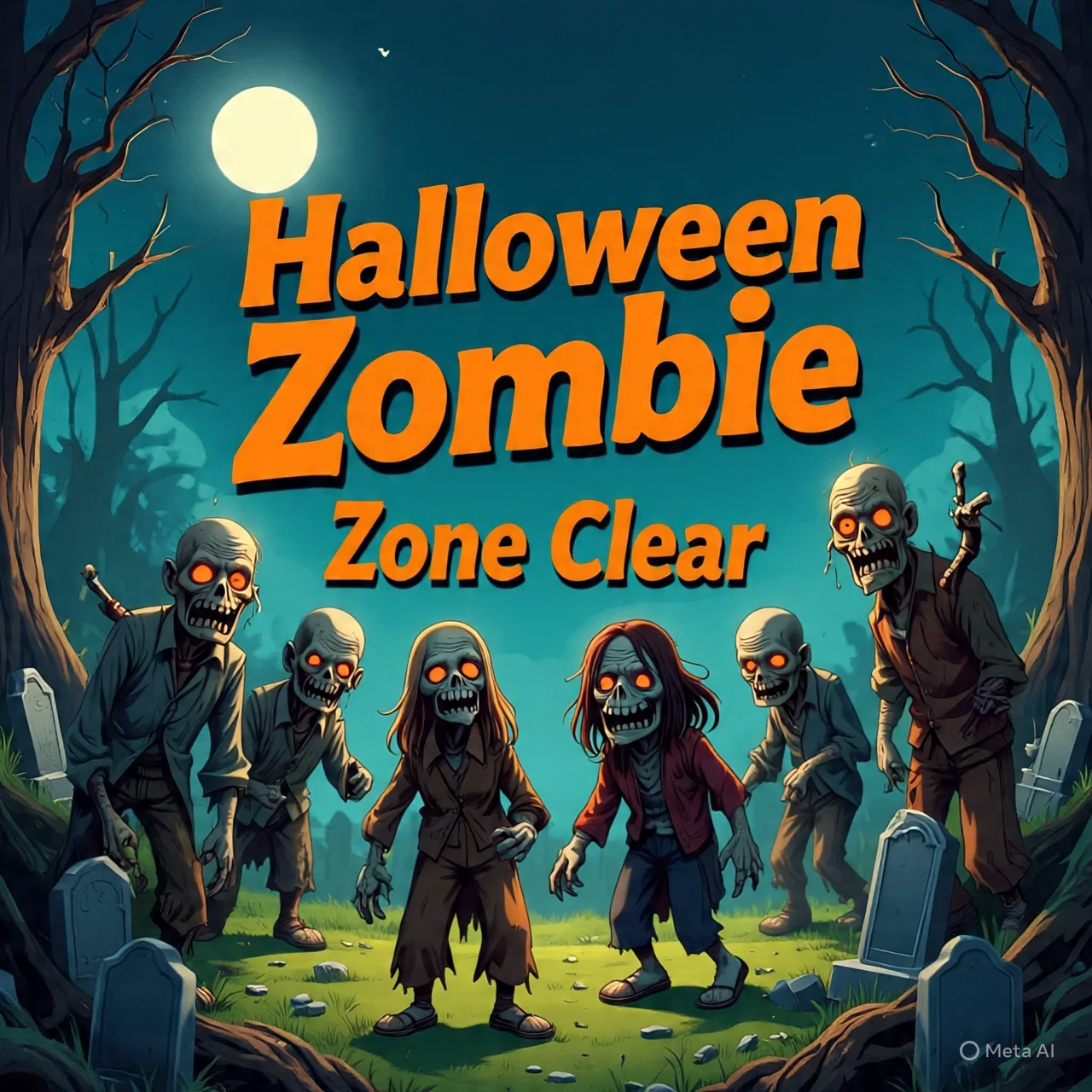 Halloween Zombie Zone Clear